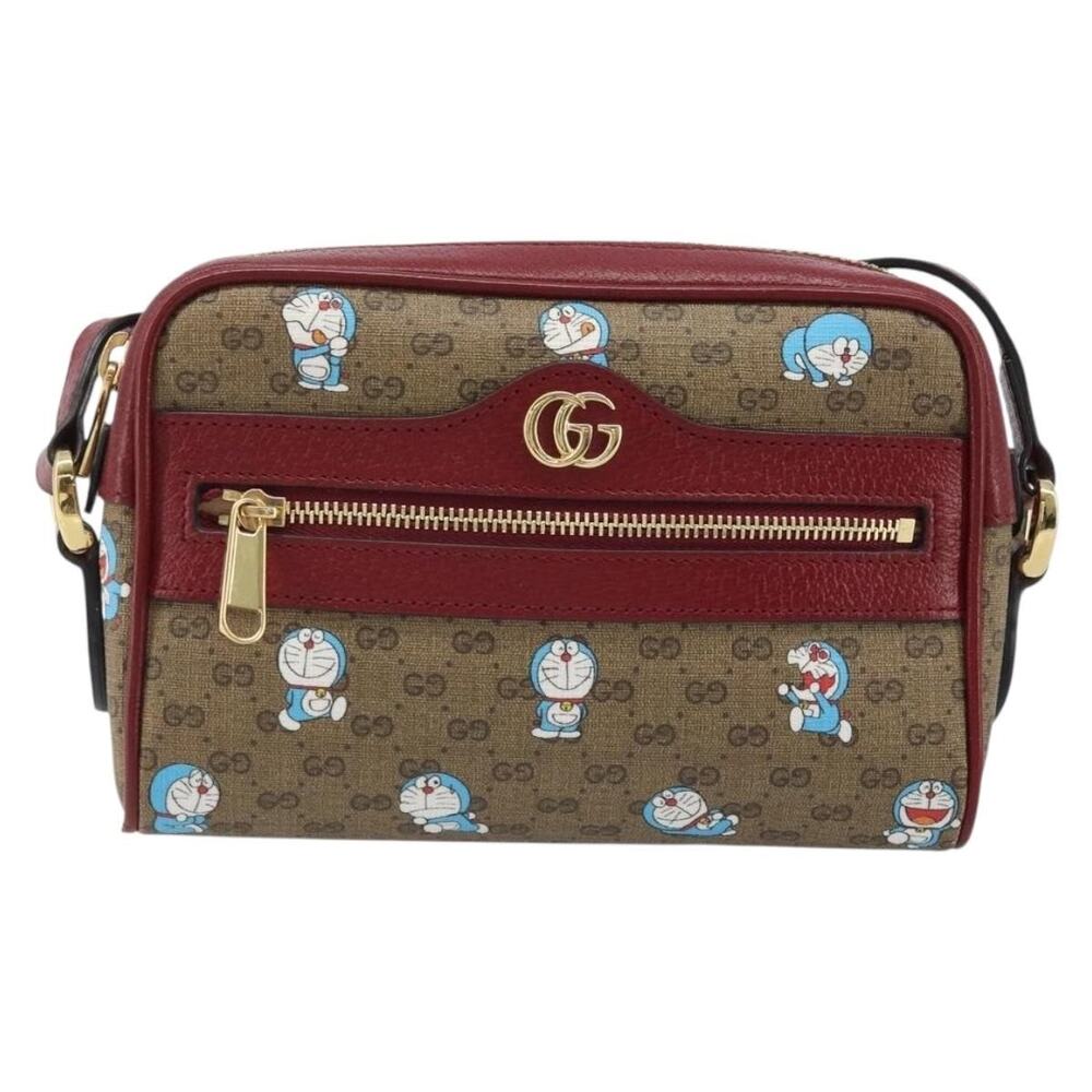 Gucci Micro GG Supreme Doraemon Shoulder Bag Beige